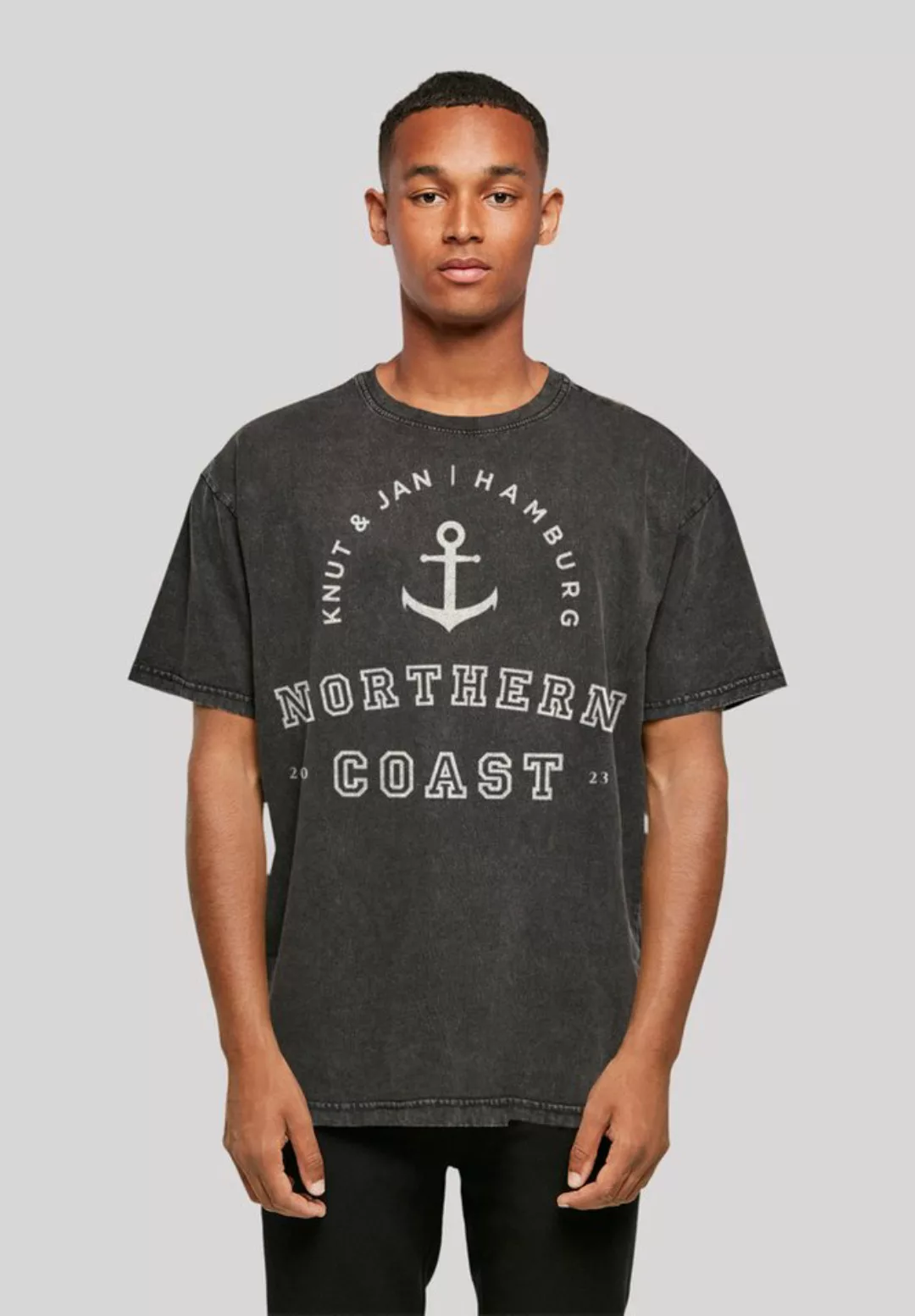 F4NT4STIC T-Shirt Northern Coast Nordsee Knut & Jan Hamburg Print günstig online kaufen
