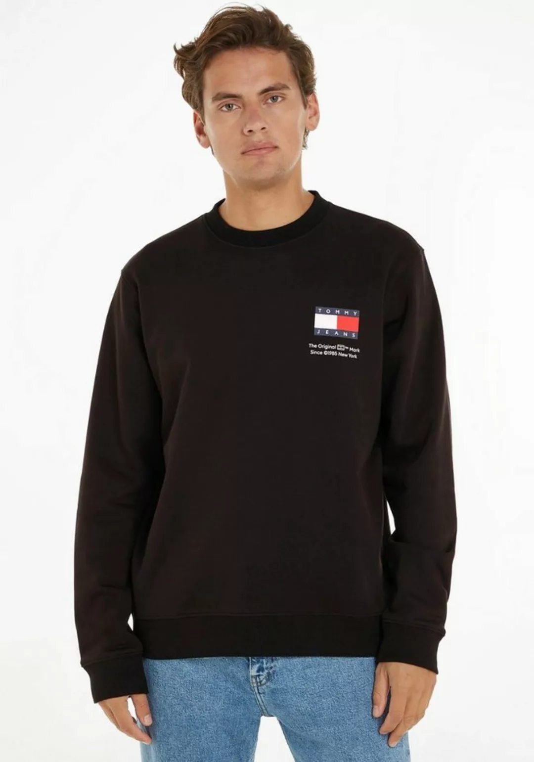 Tommy Jeans Plus Sweatshirt TJM REG ESSENTIAL FLAG CNECK EXT günstig online kaufen