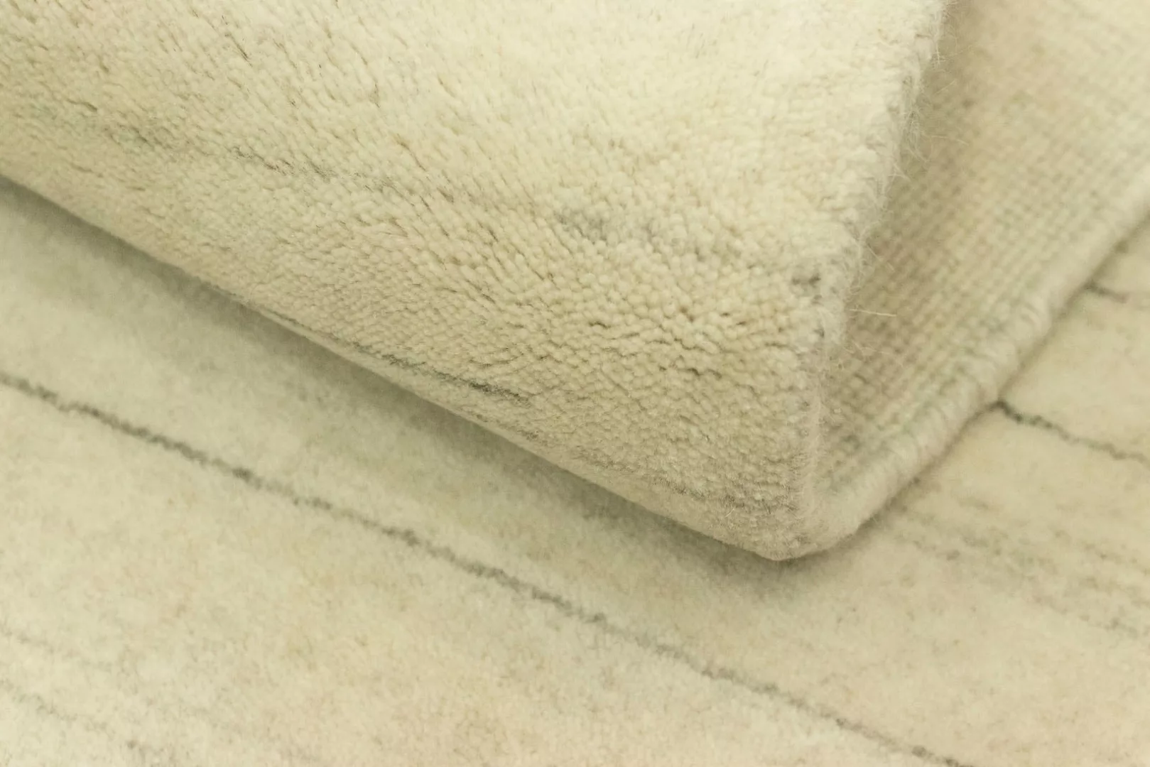 morgenland Wollteppich »Loribaft Teppich handgewebt naturweiß«, rechteckig, günstig online kaufen