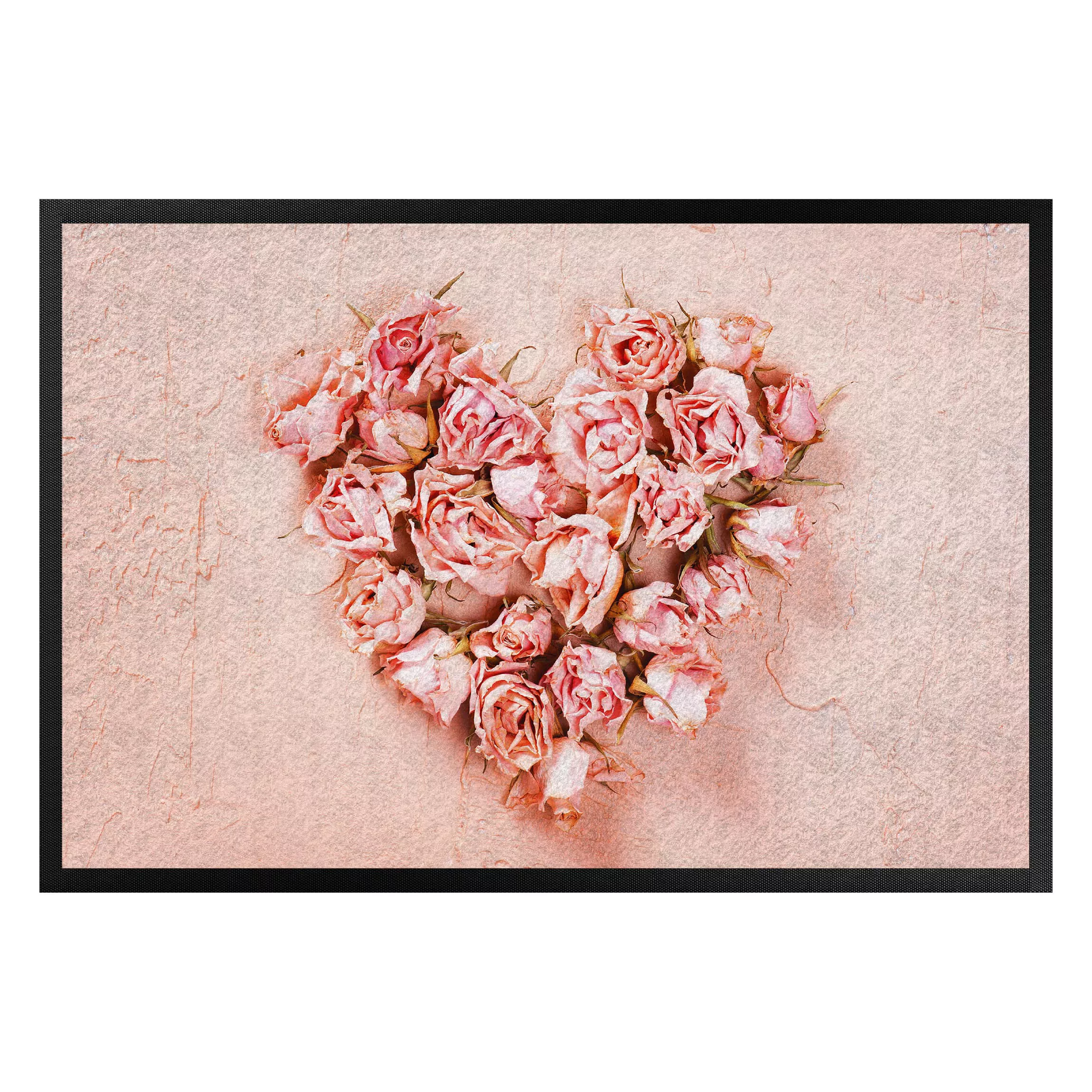 Fußmatte Blumen Rosenherz günstig online kaufen