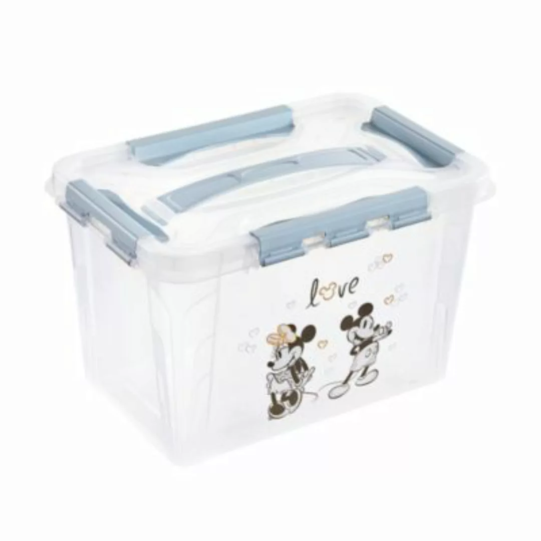 keeeper Aufbewahrungsbox Kaja Mickey mit Deckel aus Kunststoff 6 Liter blau günstig online kaufen