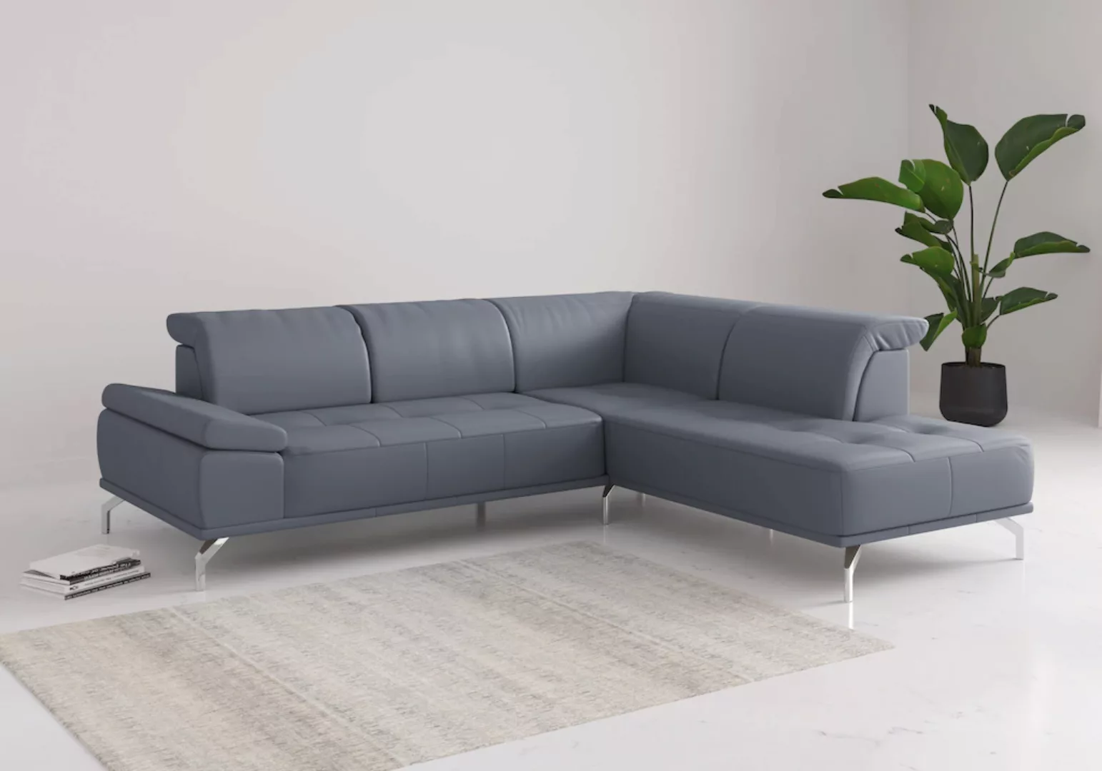 Places of Style Ecksofa "Caluna", Inkl.Sitztiefenverstellung, wahlweise mit günstig online kaufen