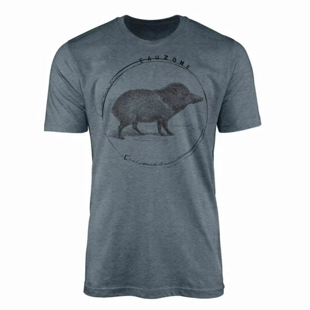 Sinus Art T-Shirt Evolution Herren T-Shirt Wildschwein günstig online kaufen