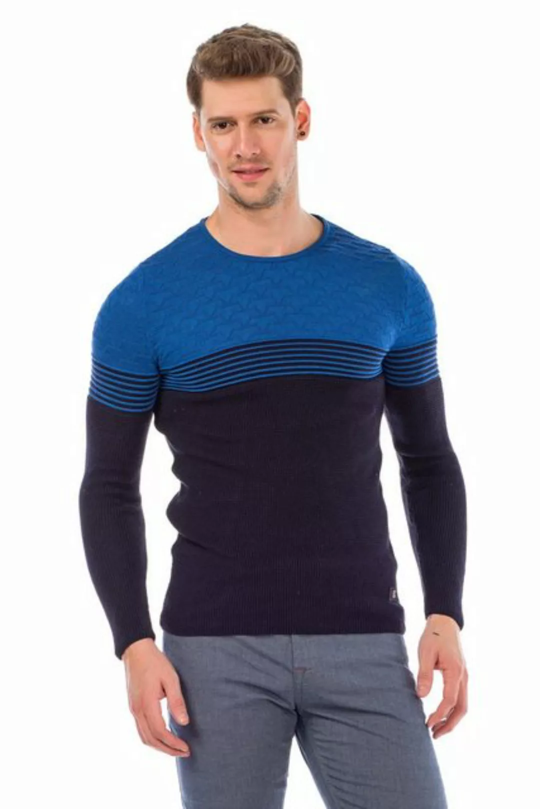 Cipo & Baxx Strickpullover, mit Rundhalsausschnitt günstig online kaufen