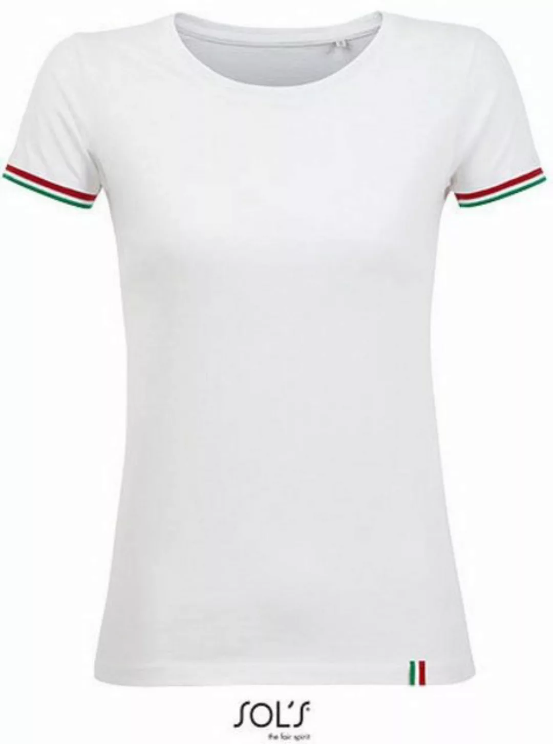 SOLS Rundhalsshirt Damen Shirt Women´s Short Sleeve T-Shirt Rainbow günstig online kaufen