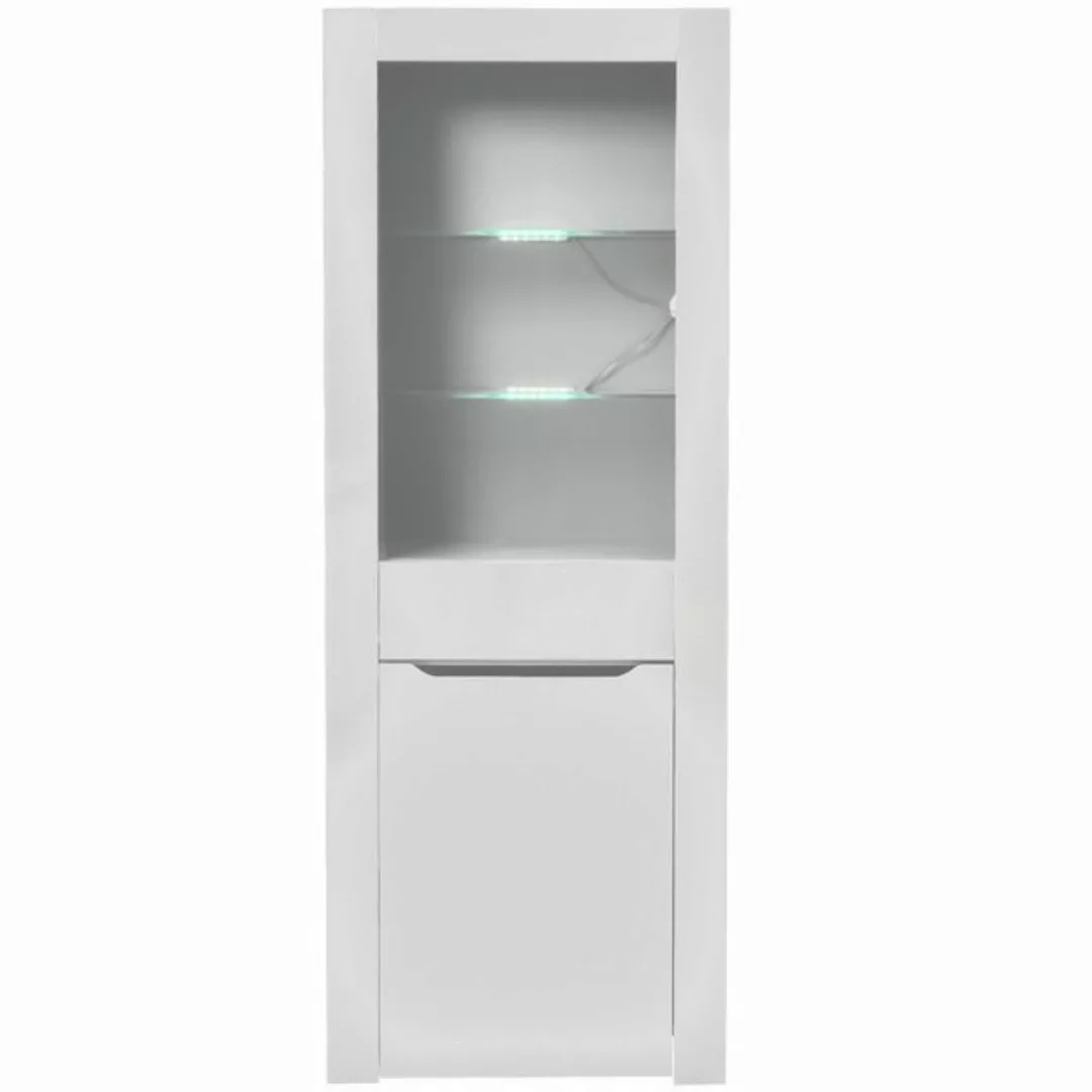 IDEASY Stauraumvitrine Vitrine mit 16-farbigem LED-Licht, weiß, 60 x 35,5 x günstig online kaufen