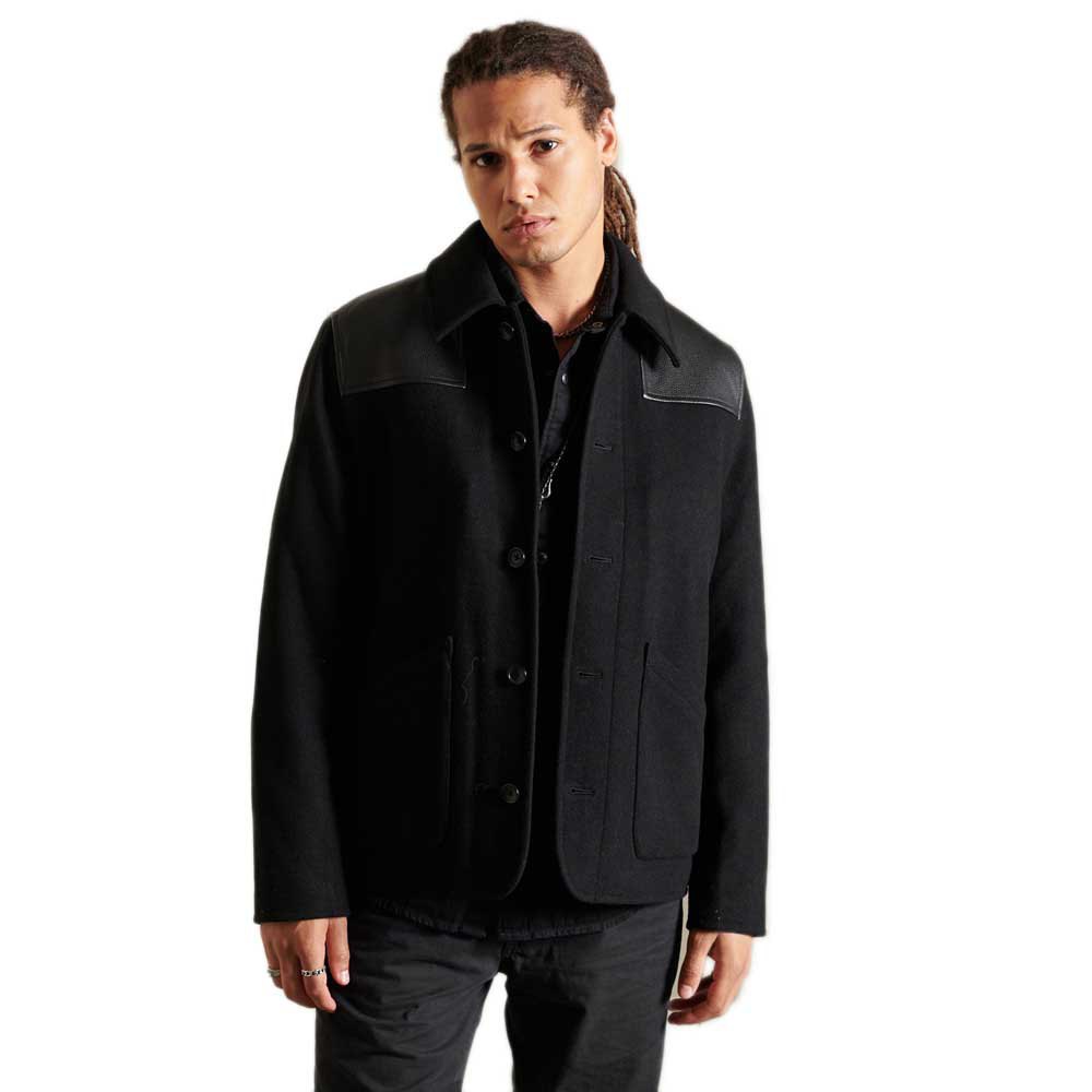 Superdry Wool Donkey Jacke S Black günstig online kaufen