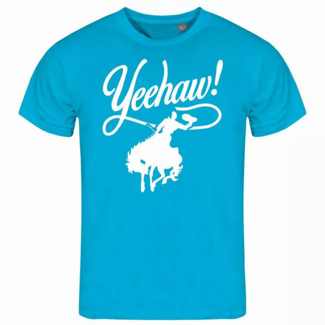 deinshirt Print-Shirt Herren T-Shirt Yeehaw Funshirt mit Motiv günstig online kaufen