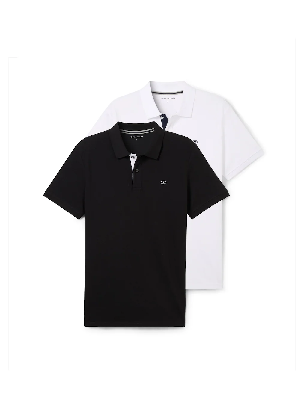 TOM TAILOR Poloshirt, (Packung, 2 tlg.), im Doppelpack günstig online kaufen