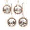 Baumschmuck, Kugelform 2D, 4er Set Holz günstig online kaufen