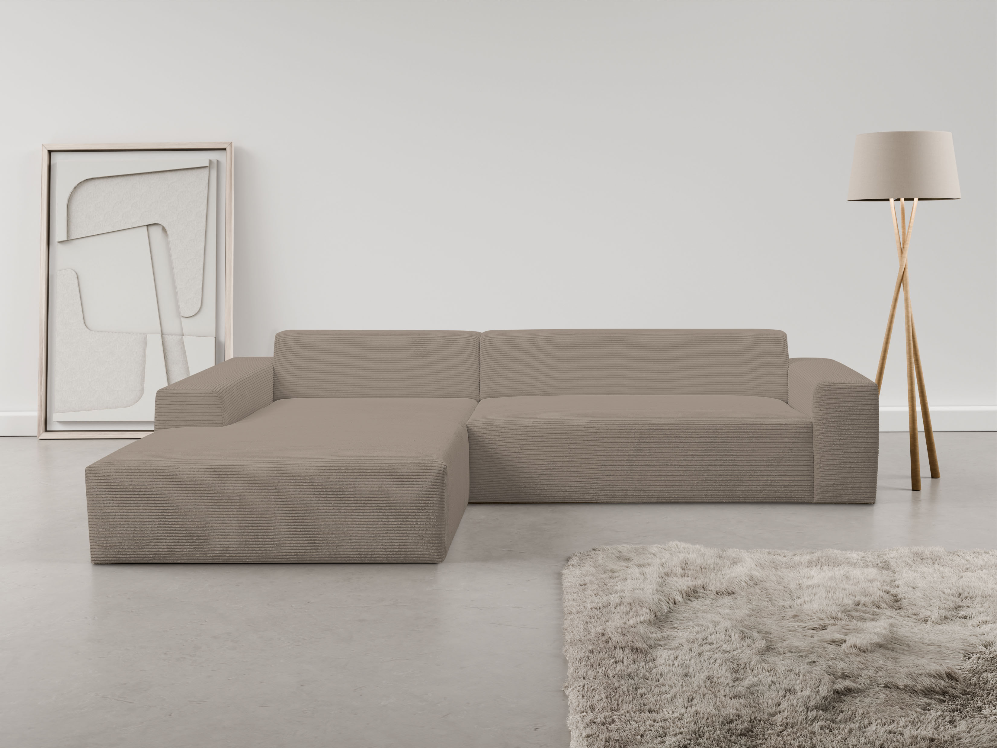 WERK2 Ecksofa "Zeus-XL, Mega-Sofa mit großer Sitztiefe, Stellmaße 311cm x 2 günstig online kaufen