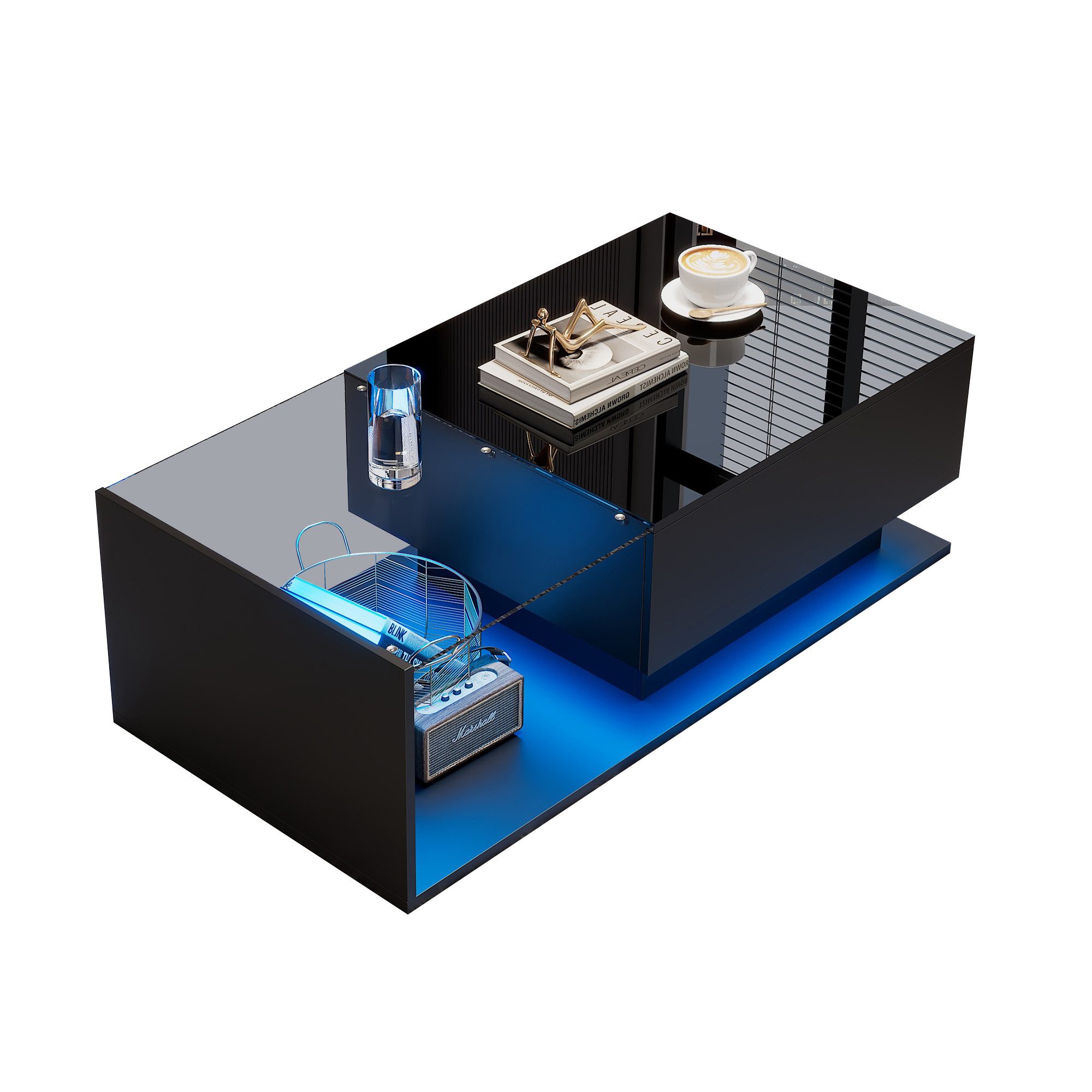 OKWISH Couchtisch mit LED-Beleuchtung (1-St., mit günstig online kaufen
