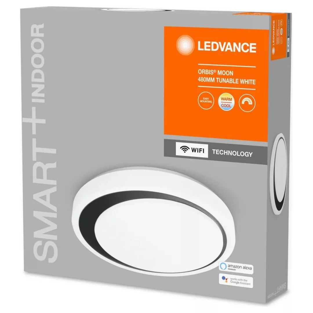 LEDVANCE SMART+ WiFi Orbis Moon CCT 48cm schwarz günstig online kaufen