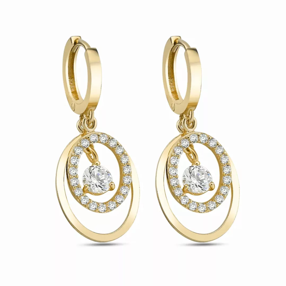 dKeniz Paar Ohrhänger "925/- Sterling Silber vergoldet Royal Ohrring" günstig online kaufen