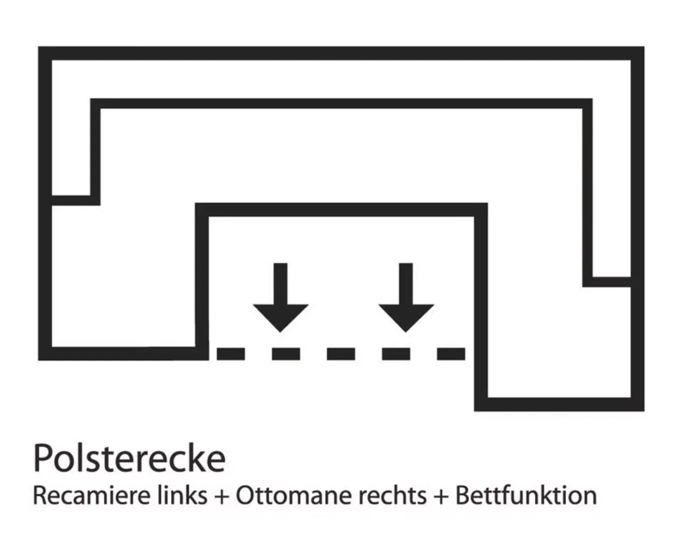 Home affaire Wohnlandschaft "Budapest U-Form", wahlweise mit Bettfunktion günstig online kaufen