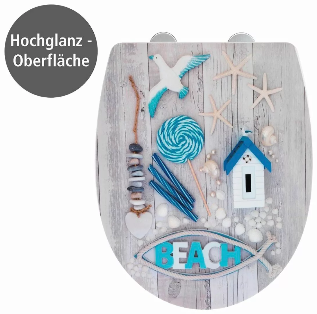 WENKO WC-Sitz Beach High Gloss (1-St), günstig online kaufen