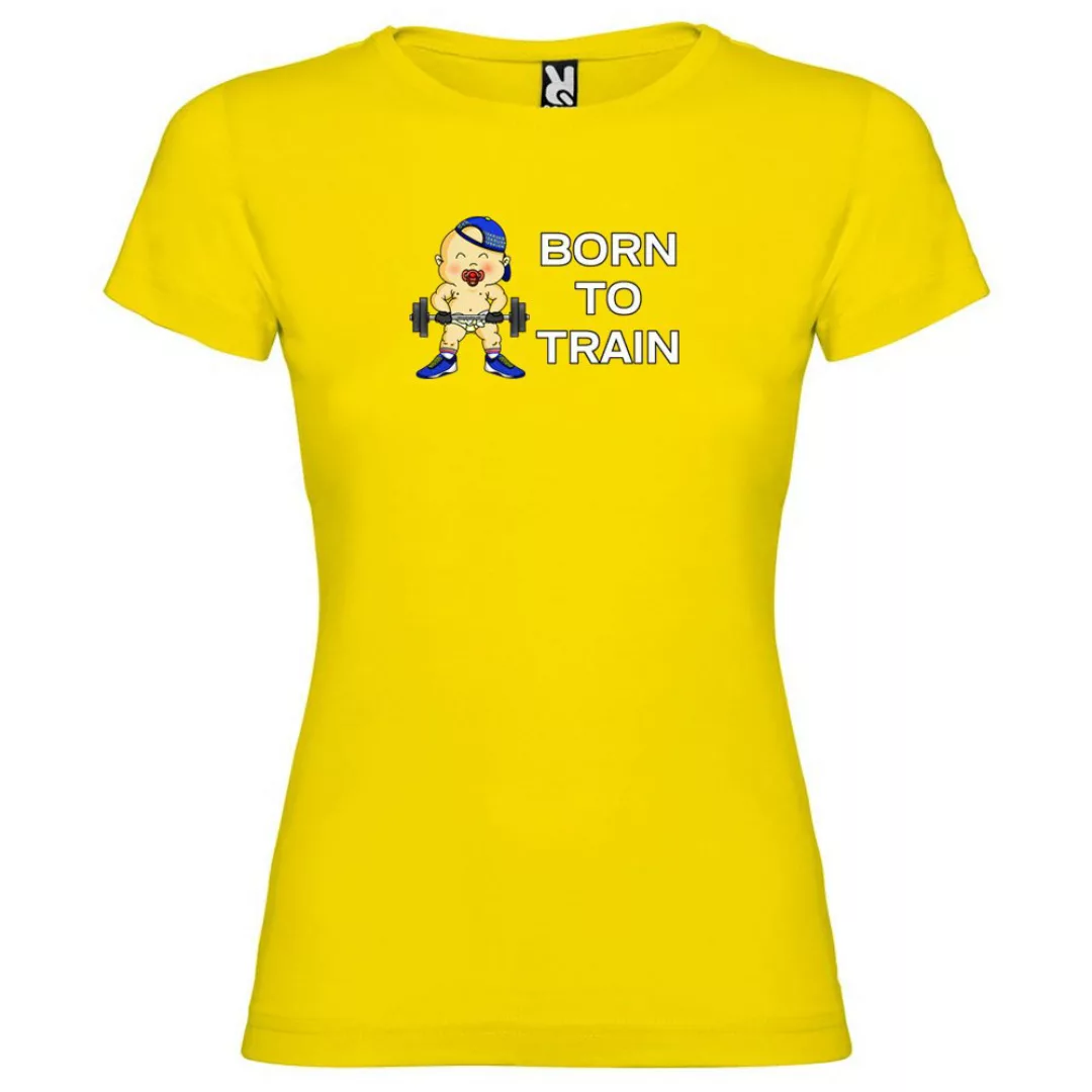 Kruskis Born To Train Kurzärmeliges T-shirt 2XL Yellow günstig online kaufen