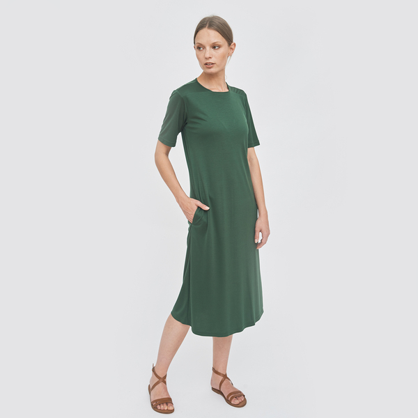 Kleid Mit Eckigem Ausschnitt Detail günstig online kaufen