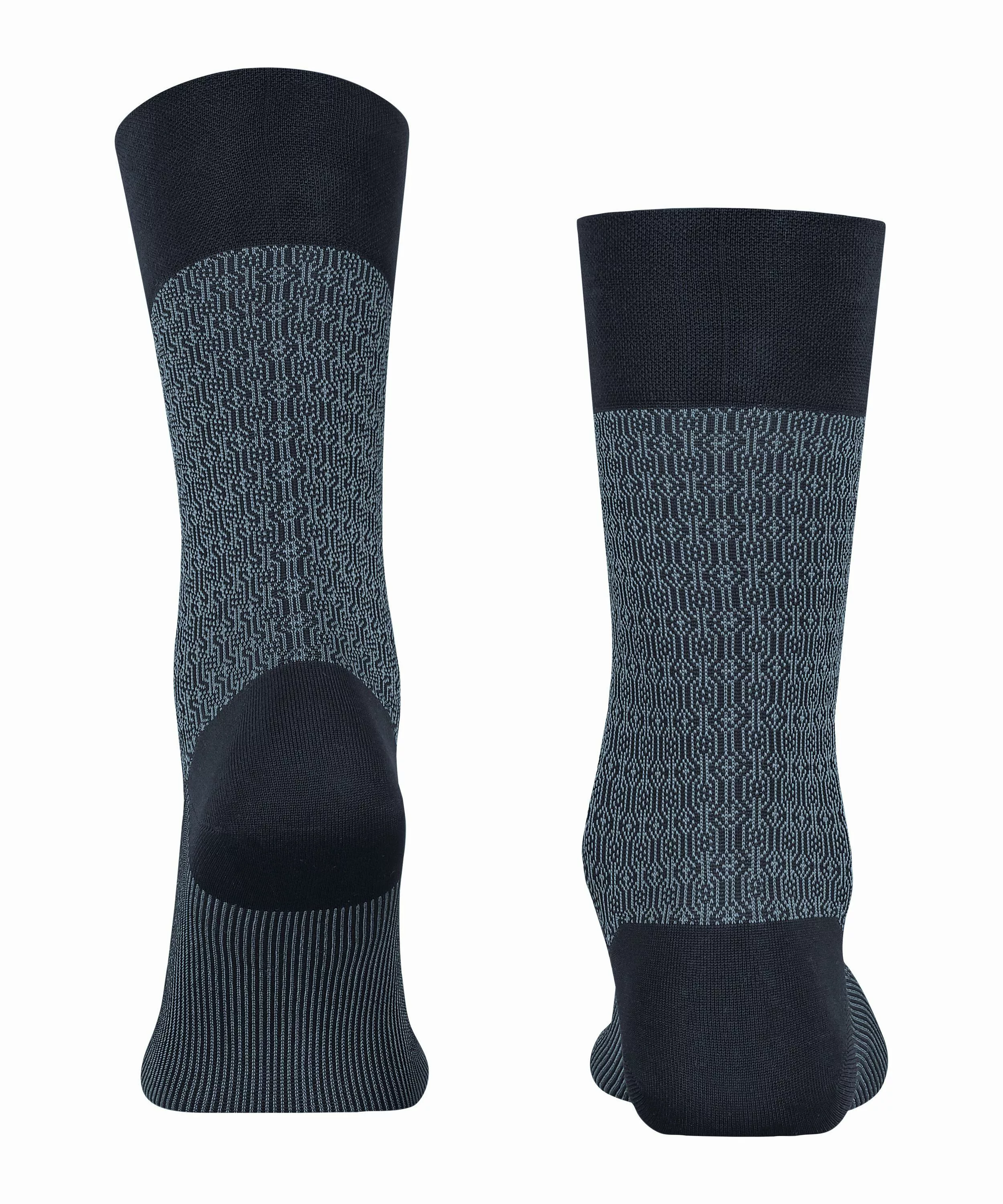 FALKE Sensitive Quiet Vision Herren Socken, 43-44, Blau, Geometrisch, Baumw günstig online kaufen