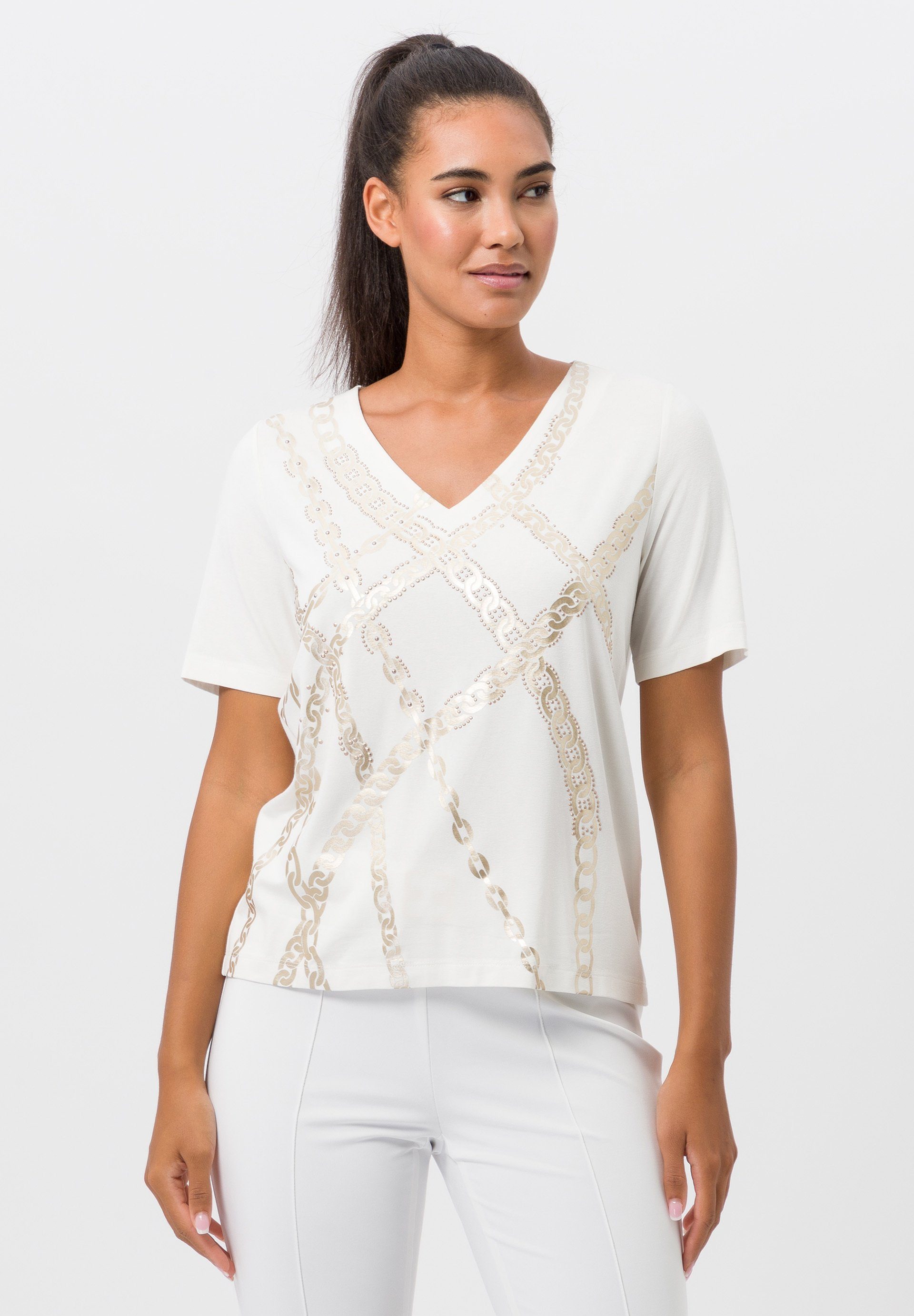 TUZZI Kurzarmshirt mit Gliederketten-Motiven günstig online kaufen