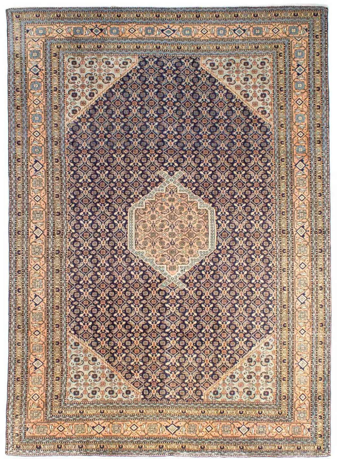 morgenland Wollteppich »Ardebil Medaillon Blu scuro 285 x 198 cm«, rechteck günstig online kaufen