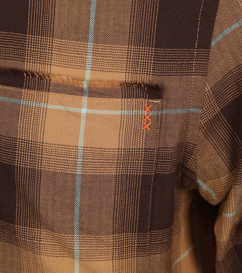Scotch and Soda Hemd Karomuster Braun - Größe XL günstig online kaufen