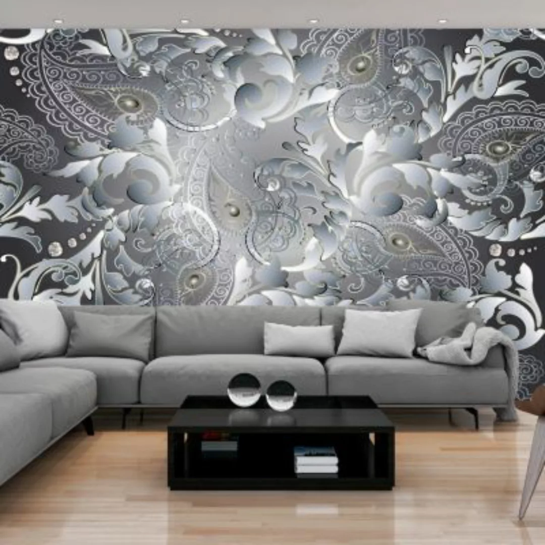 artgeist Fototapete Oriental Pattern schwarz/weiß Gr. 400 x 280 günstig online kaufen