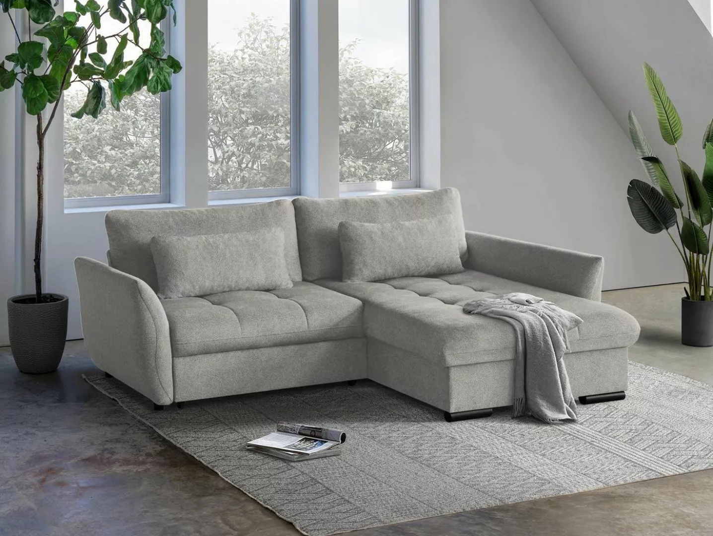 Beautysofa Ecksofa Caro, Lieferung beinhaltet die Einbringung in die Wohnun günstig online kaufen