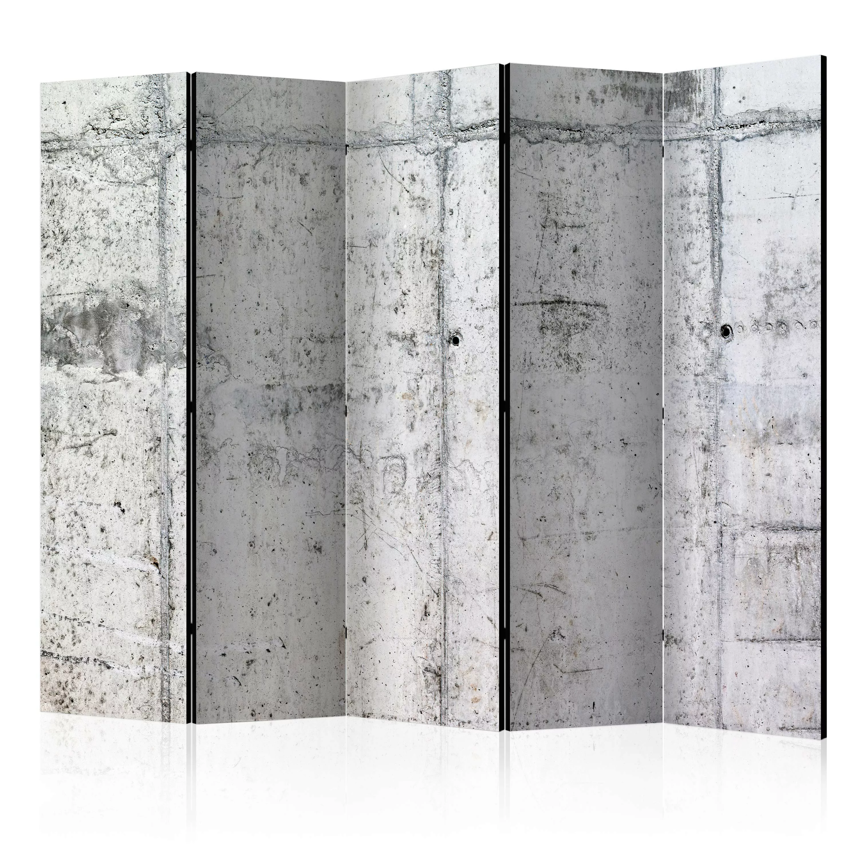 5-teiliges Paravent - Concrete Wall Ii [room Dividers] günstig online kaufen