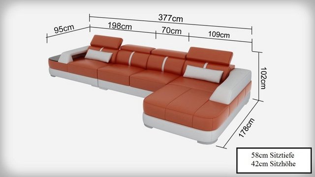 JVmoebel Ecksofa, Made in Europa günstig online kaufen