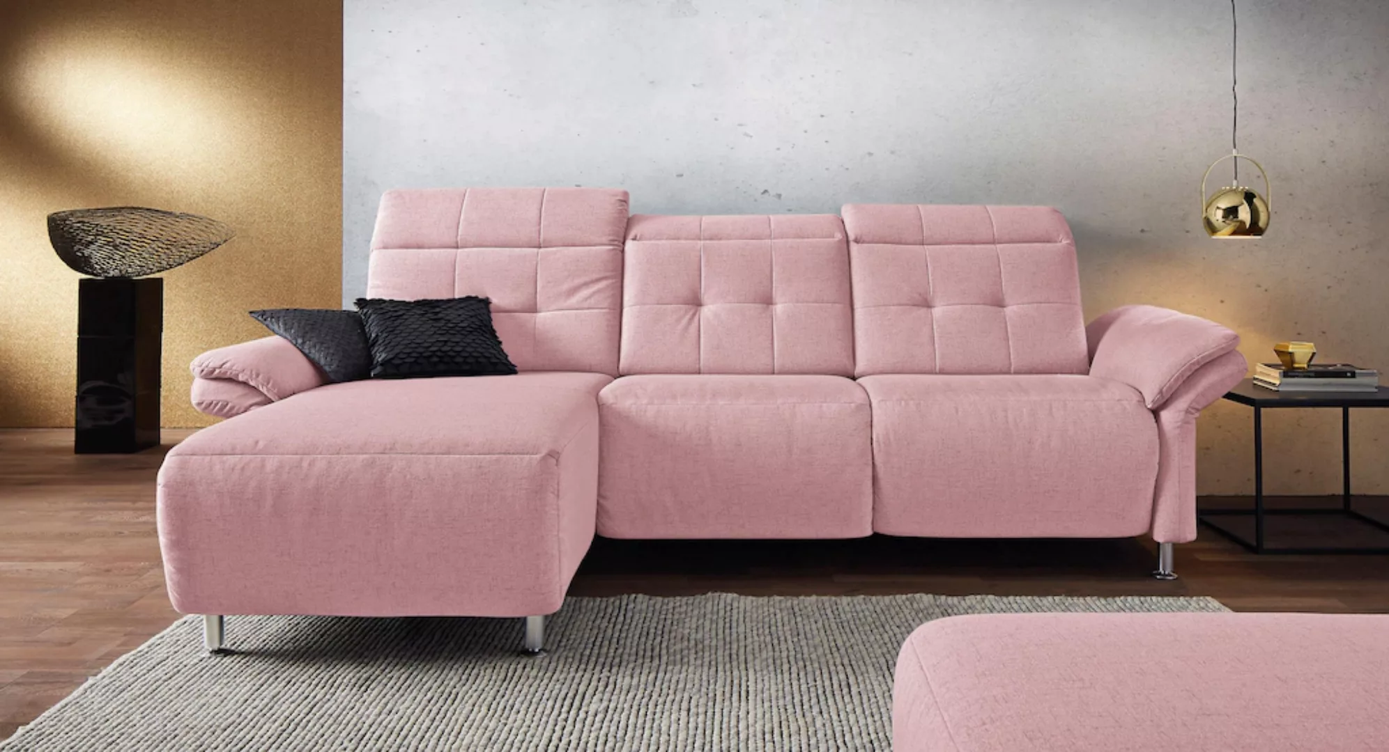 Places of Style Ecksofa Manhattan, 2 Sitze mit elektrischer Relaxfunktion, günstig online kaufen