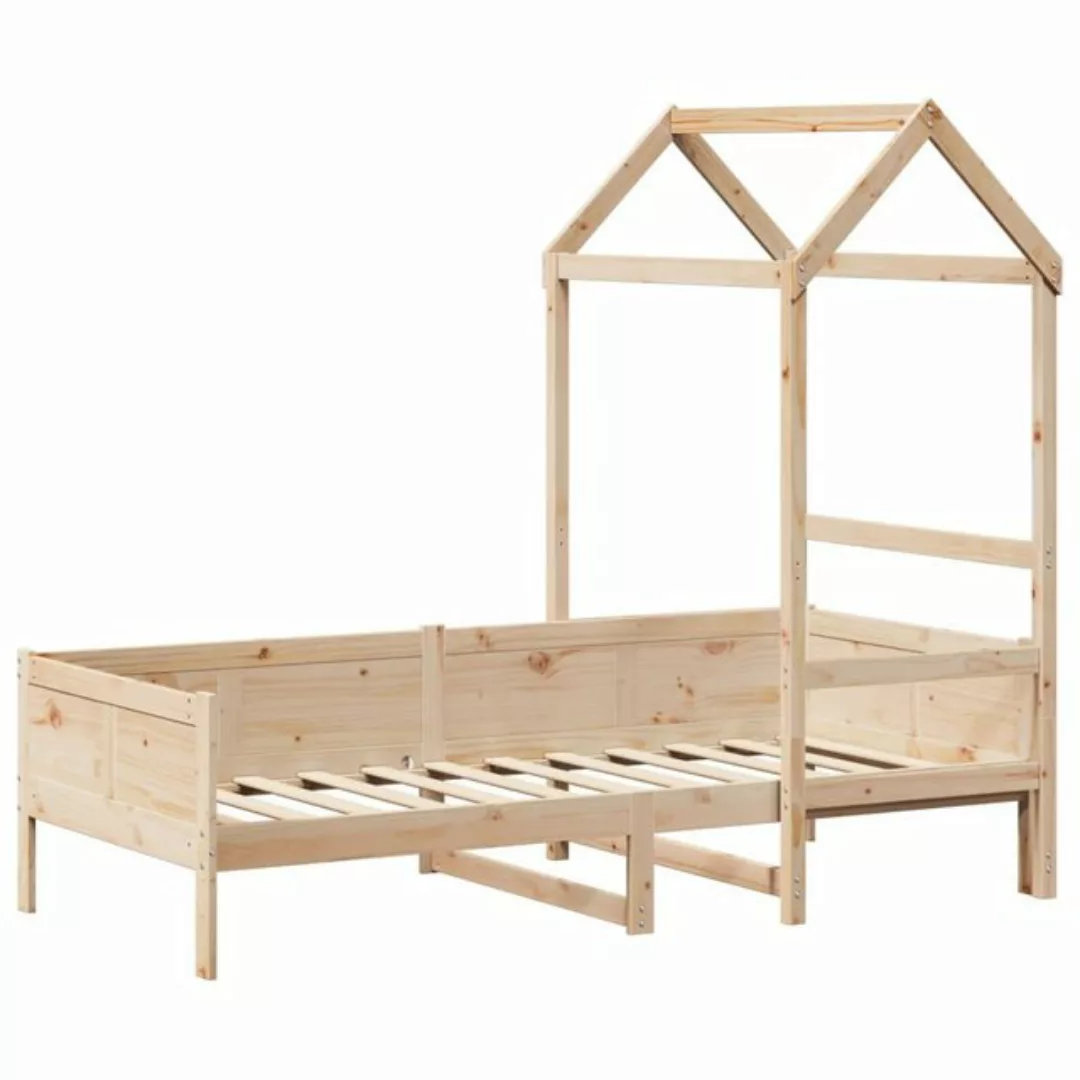 vidaXL Bett Tagesbett mit Dach 90x190 cm Massivholz Kiefer günstig online kaufen