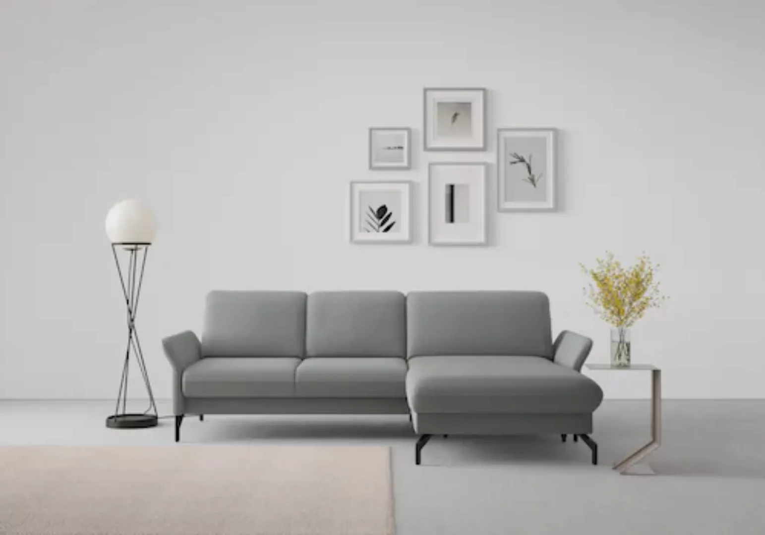 sit&more Ecksofa »Fashion L-Form«, wahlweise mit Kopfteilverstellung und Vo günstig online kaufen