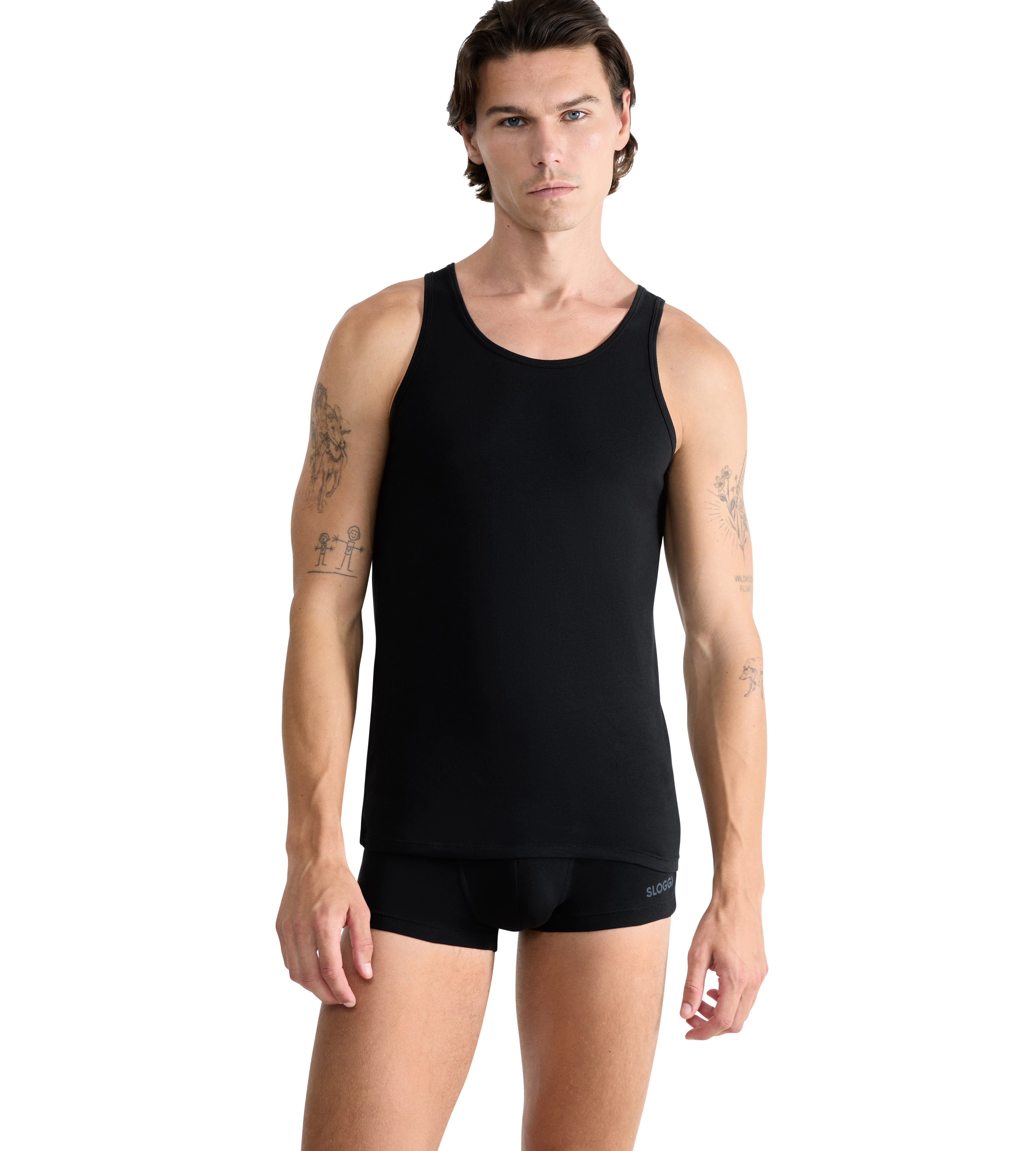 sloggi Tanktop "men GO ABC 2.0", (2er Pack), Rundhalsausschnitt, ärmellos, günstig online kaufen