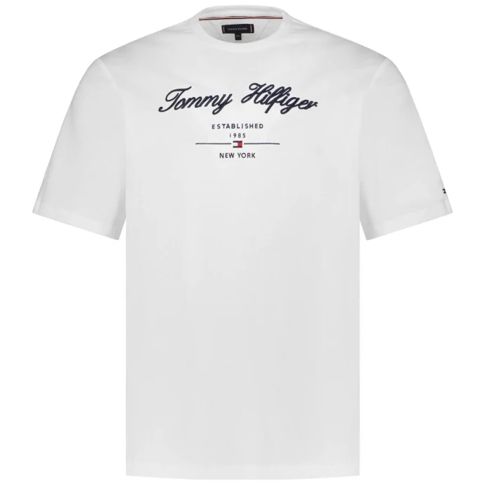 Tommy Hilfiger T-Shirt mit Logo-Stickerei günstig online kaufen