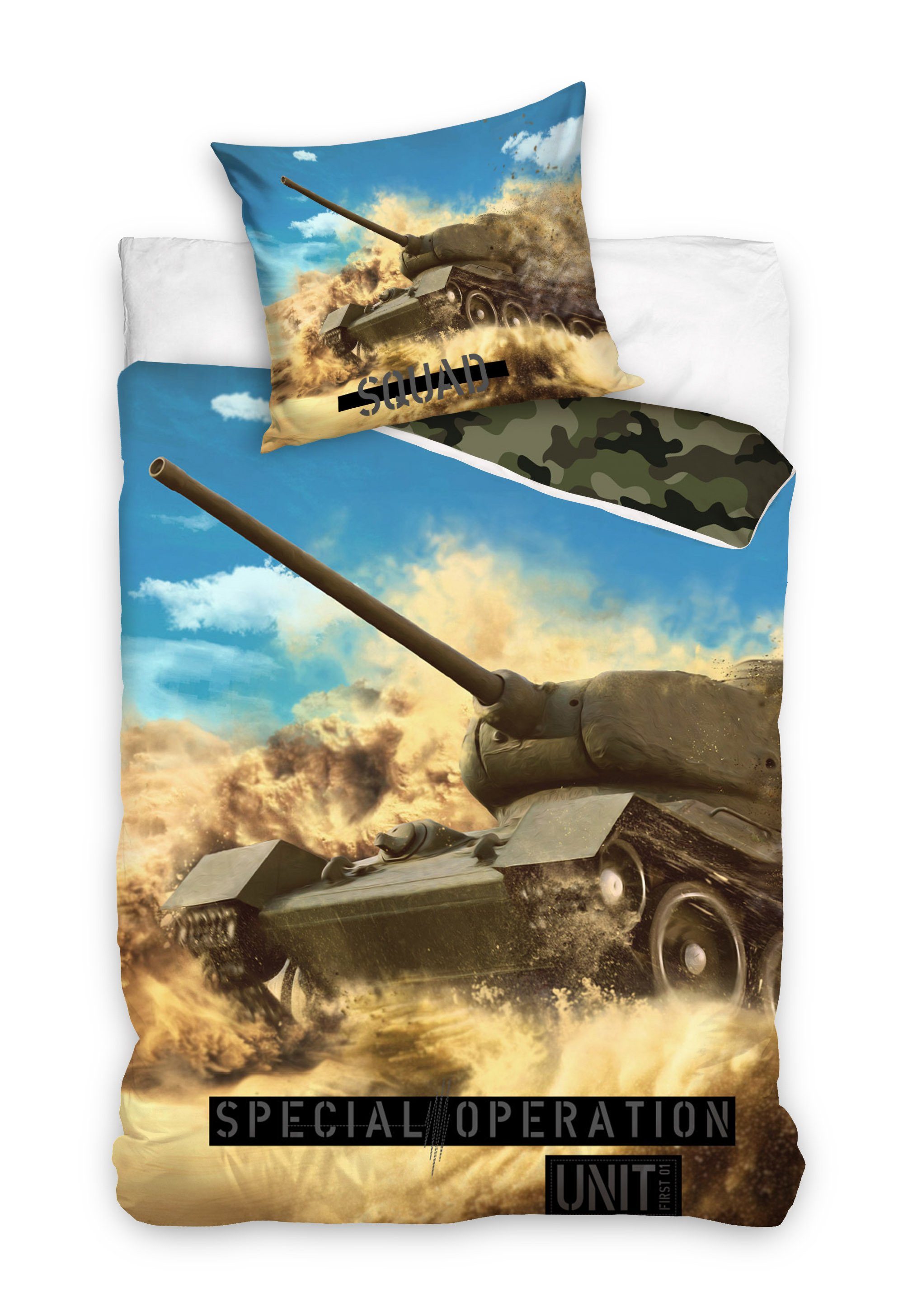 Carbotex Bettwäsche Tank Panzer Military Bettwäsche günstig online kaufen