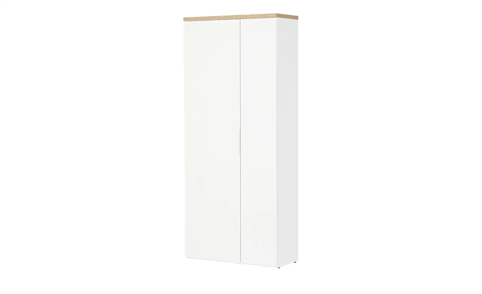 Garderobenschrank  Siena ¦ weiß ¦ Maße (cm): B: 82,3 H: 189,1 T: 35.2 Schrä günstig online kaufen