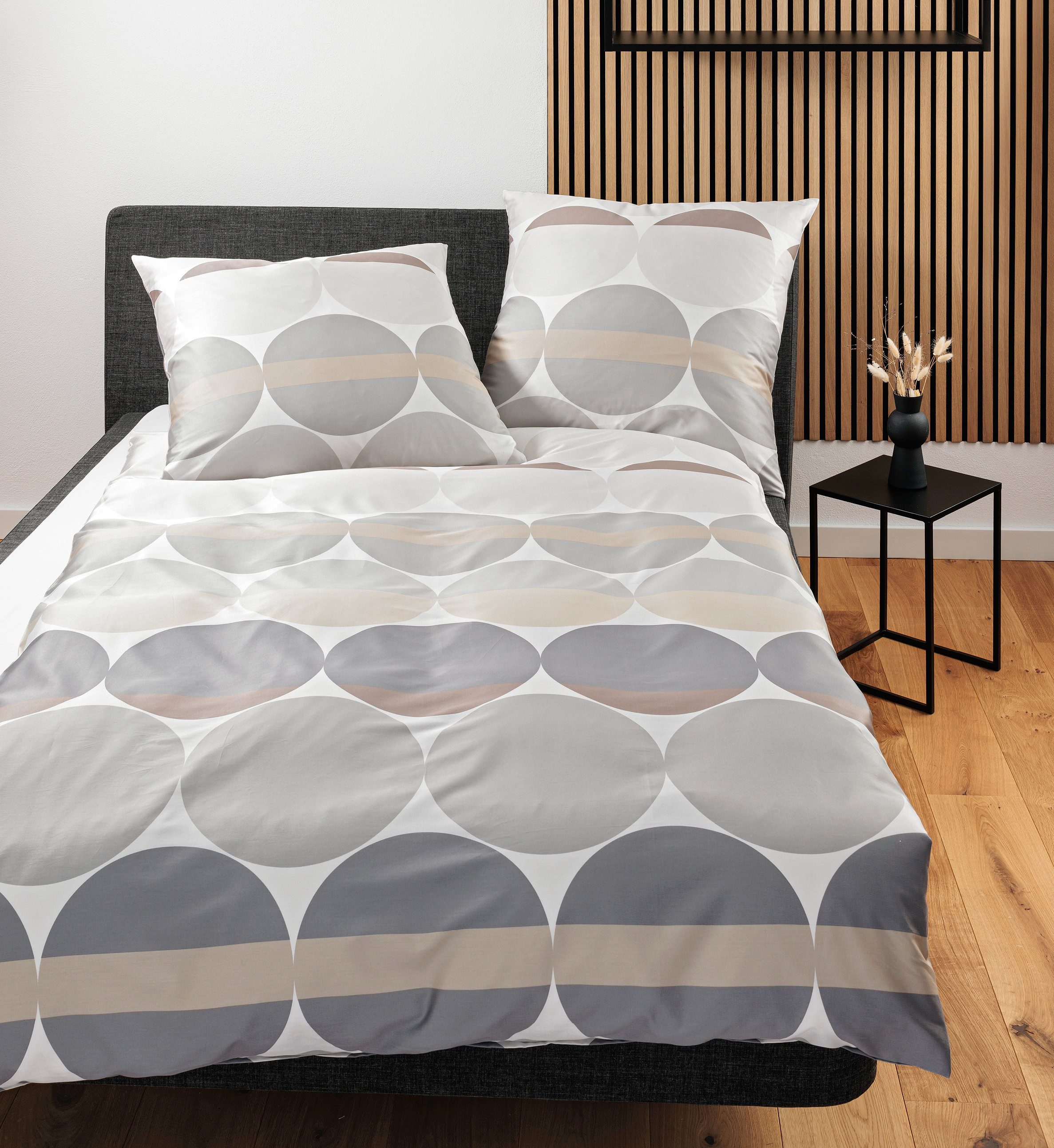 Janine Janine Mako-Satin Bettwäsche J. D. 87104 salbeigrün Größe:  200x220 günstig online kaufen