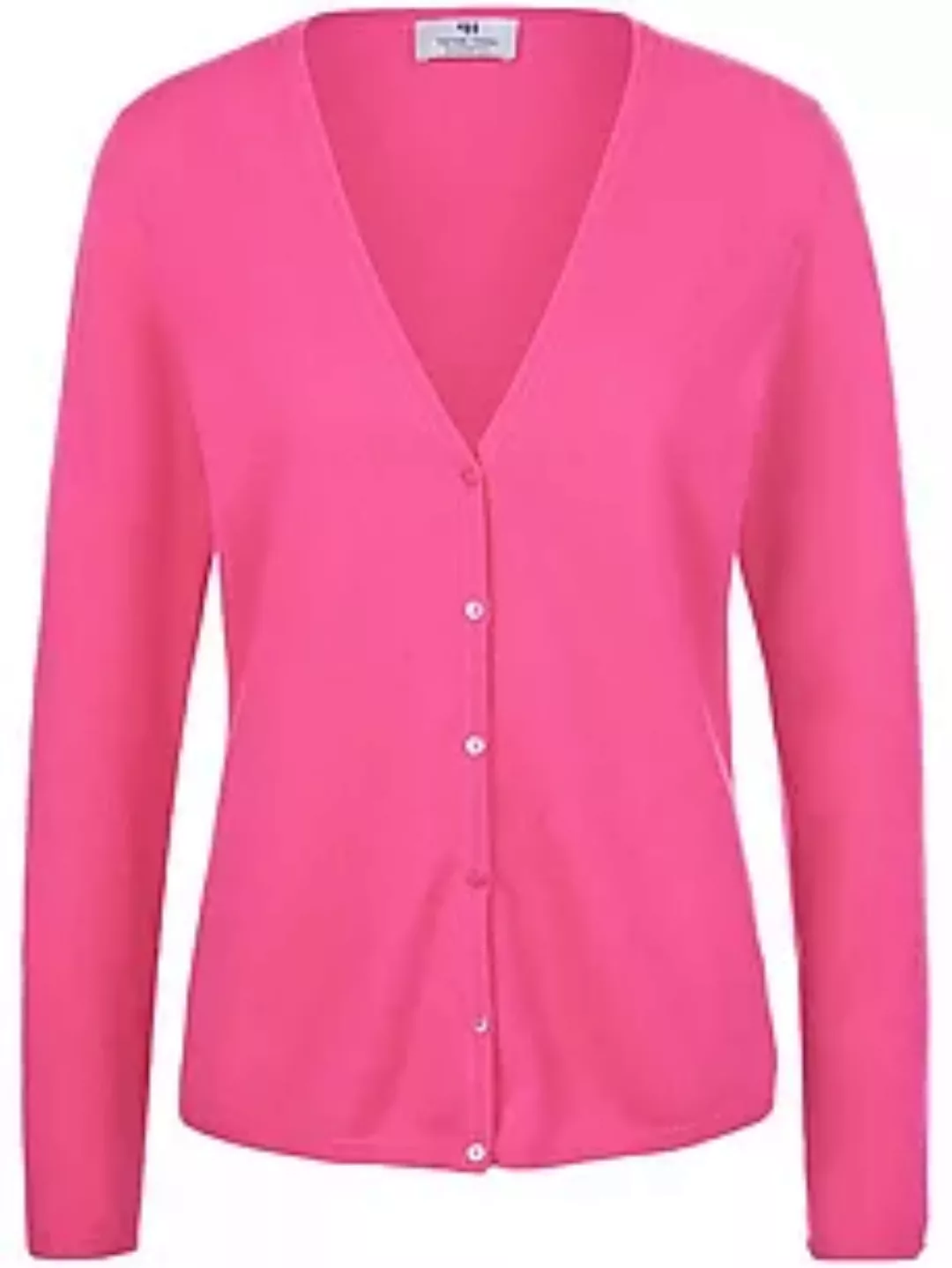 Strickjacke aus 100% Premium-Kaschmir Modell Cora Peter Hahn Cashmere pink günstig online kaufen