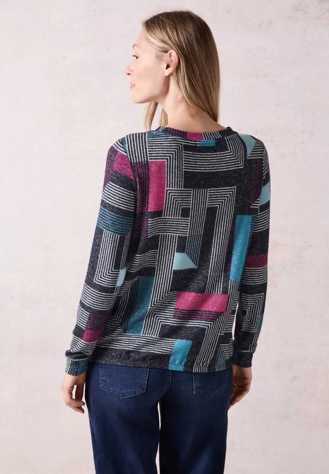 Cecil Strickpullover mit grafischem Muster günstig online kaufen