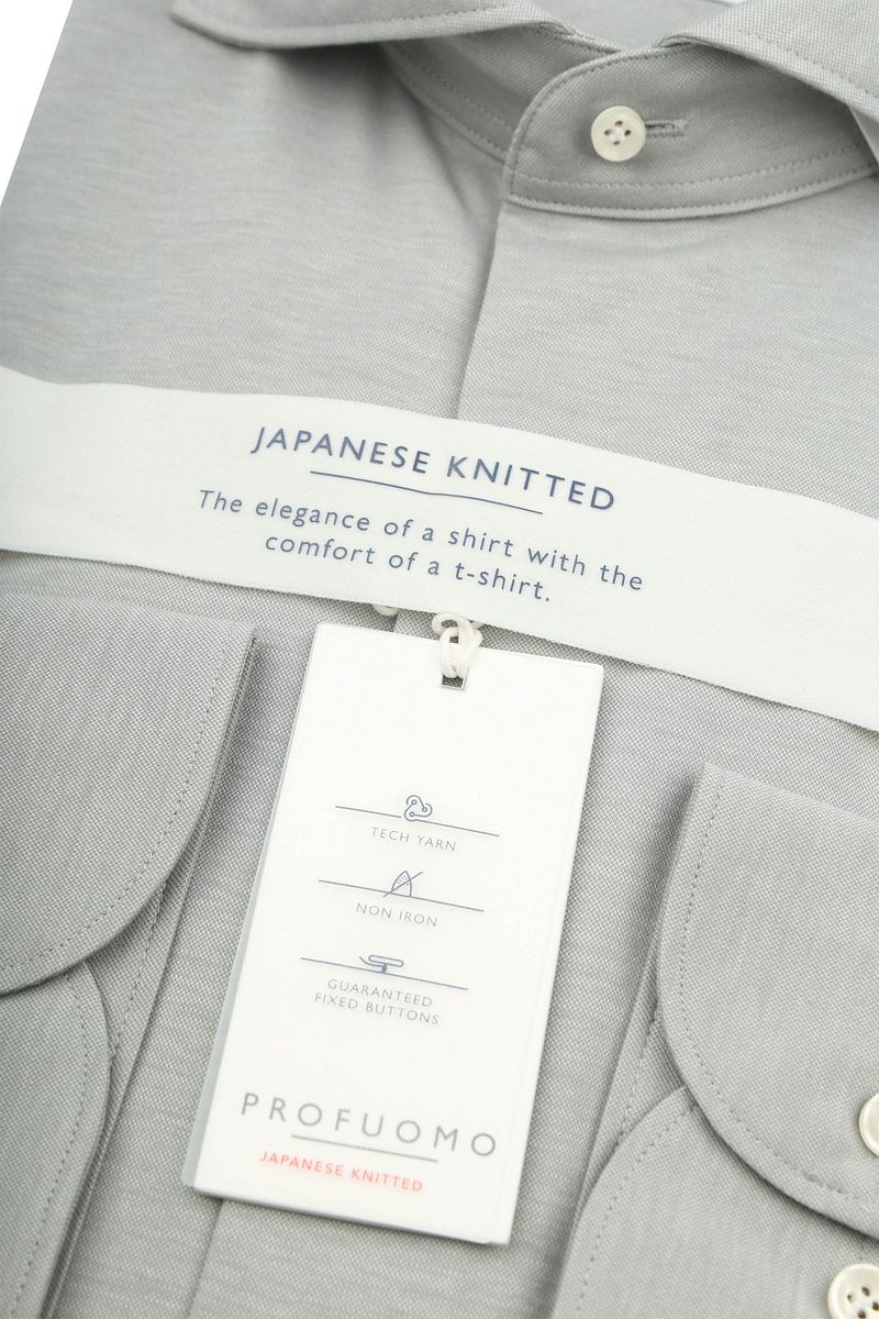 Profuomo Japanese Knitted Hemd Hellgrün - Größe 38 günstig online kaufen