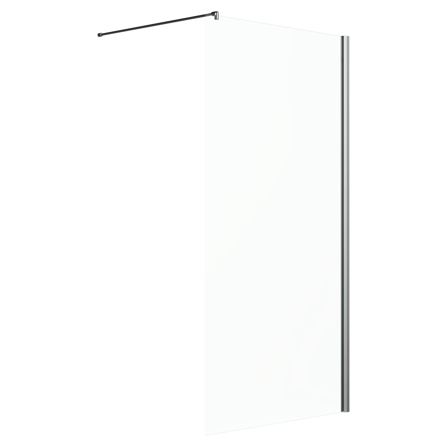 Duschabtrennung Brava Frame Walk-In Chrom 140 cm x 200 cm DIN R günstig online kaufen