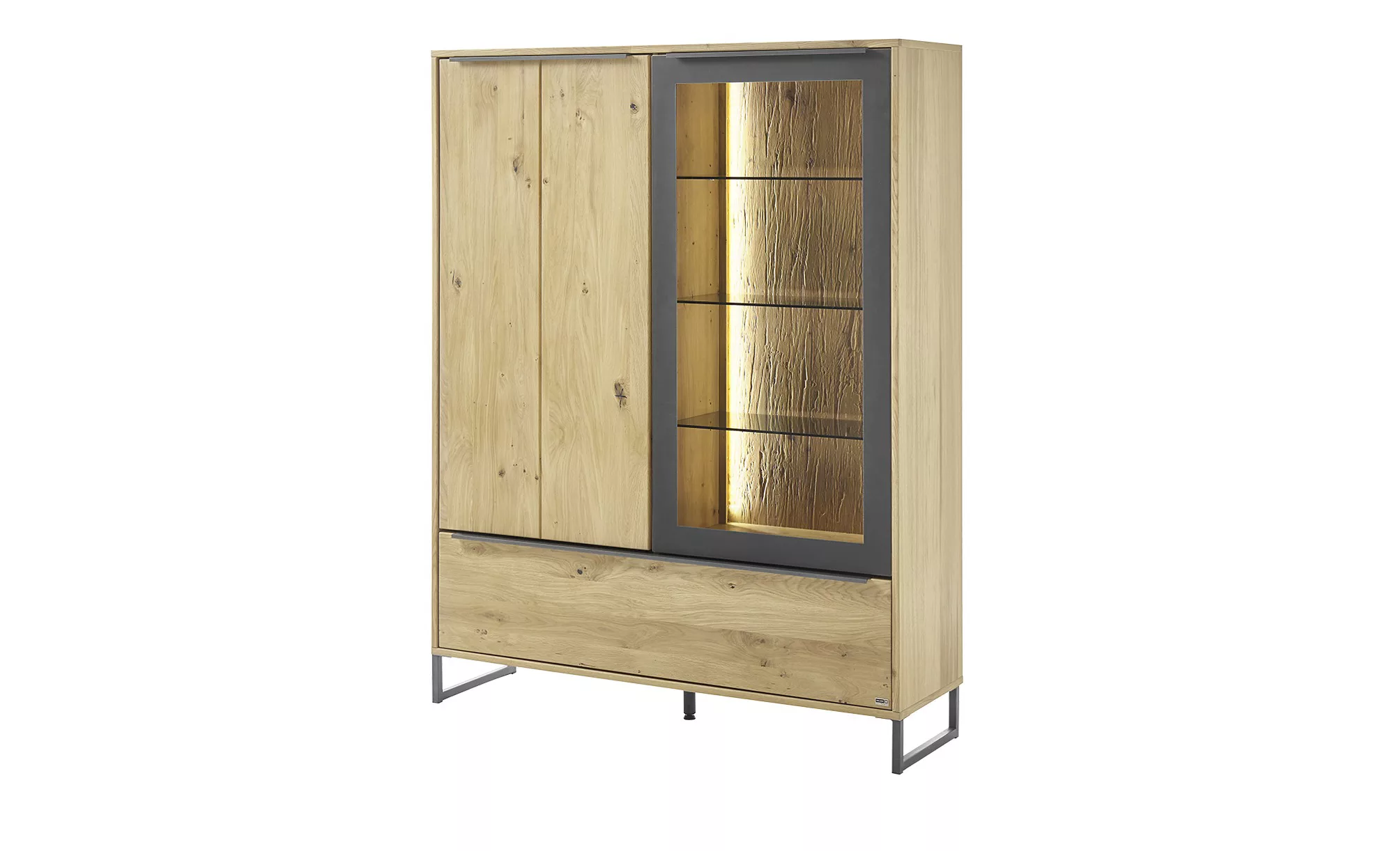 Gallery M Highboard  Alan ¦ holzfarben ¦ Maße (cm): B: 124 H: 160 T: 37.0 K günstig online kaufen