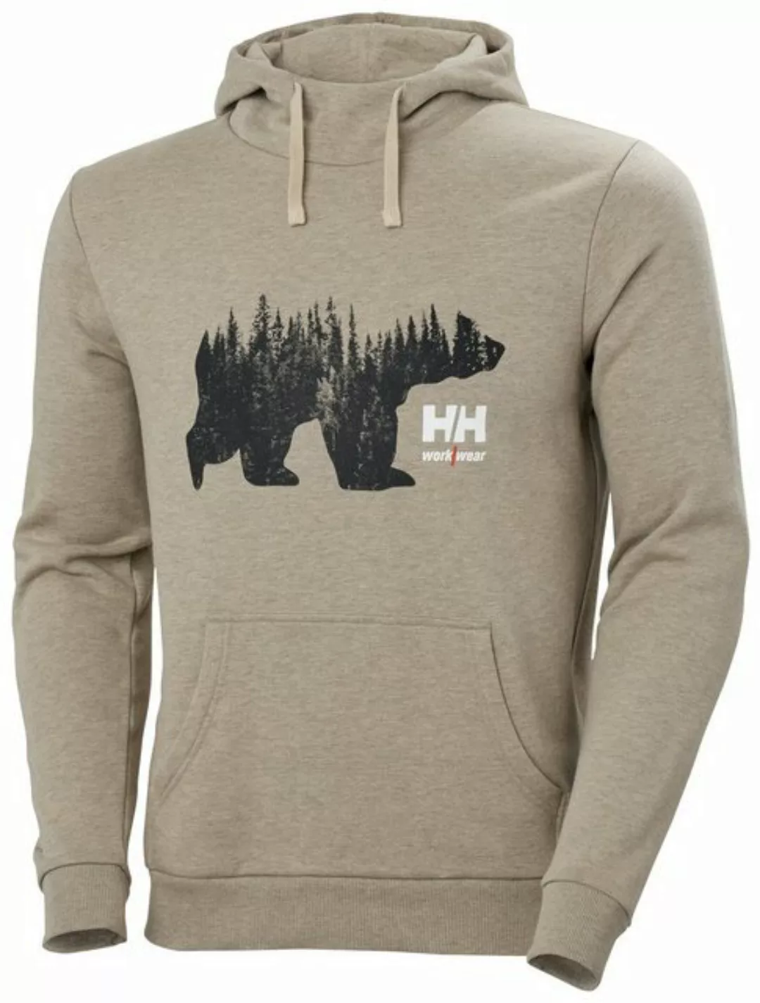 Helly Hansen Kapuzenpullover GREY HHWW GRAPHIC (1-tlg) Bear Forest Logo günstig online kaufen