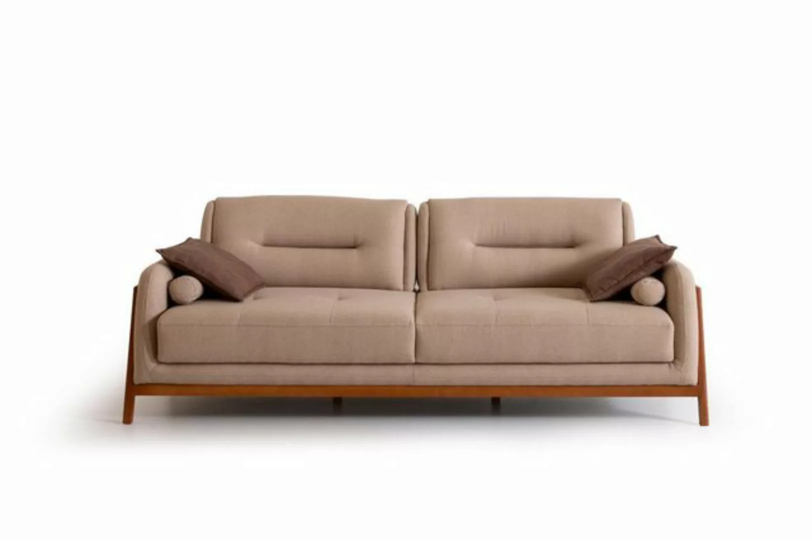 Xlmoebel Sofa Hochwertiges Dreisitzer-Sofa mit luxuriösem Polster in Braun günstig online kaufen