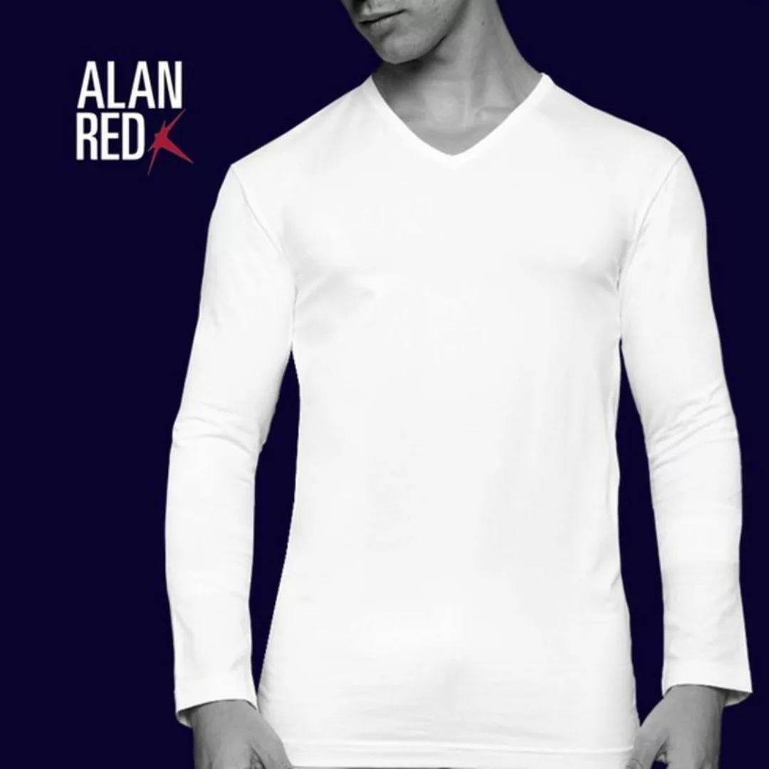 Alan Red T-shirt Oslo V-Ausschnitt Longsleeve - Größe S günstig online kaufen