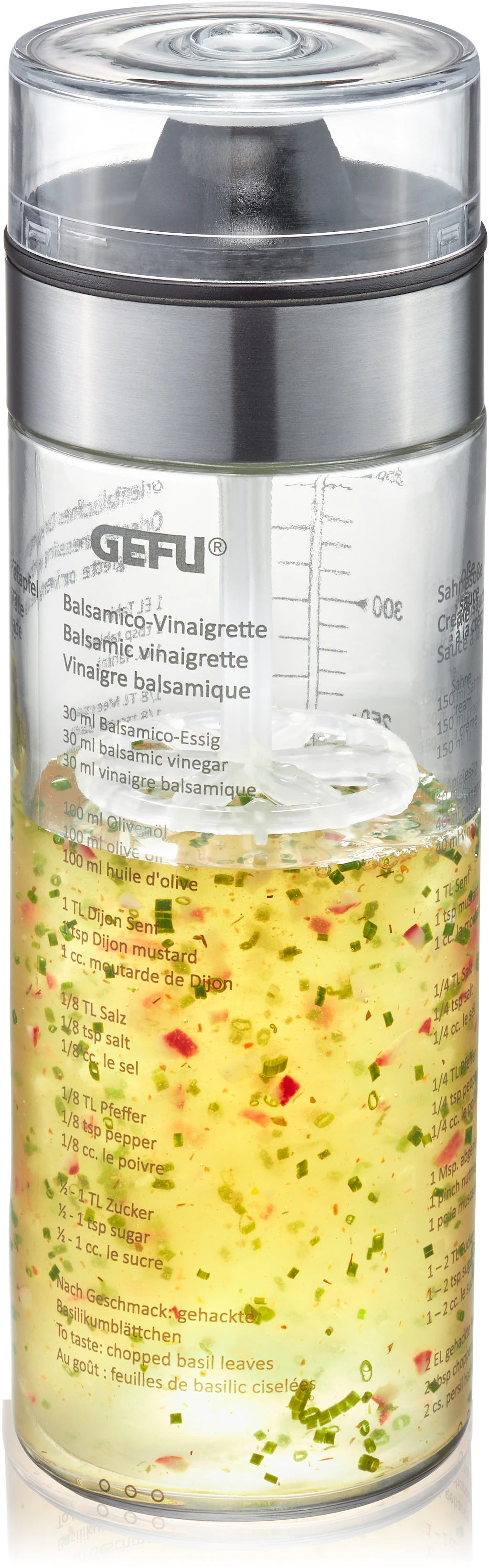 GEFU Dressing Shaker »MIX«, Doppelskala (ml/oz), auslaufsicher, 350 ml günstig online kaufen