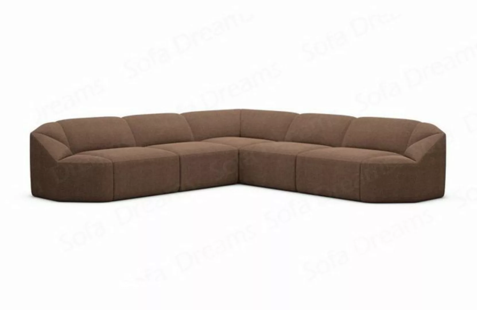 Sofa Dreams Ecksofa Luxus Couch Design Strukturstoff Sofa Cabrera L Form St günstig online kaufen