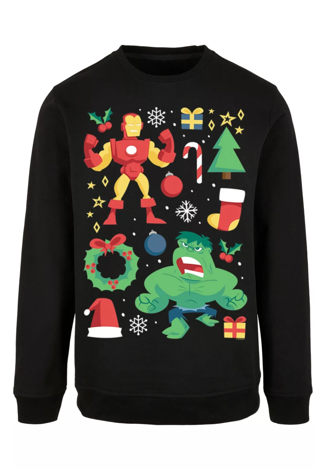 F4NT4STIC Kapuzenpullover "Marvel Universe Iron Man und Hulk Christmas", Pr günstig online kaufen