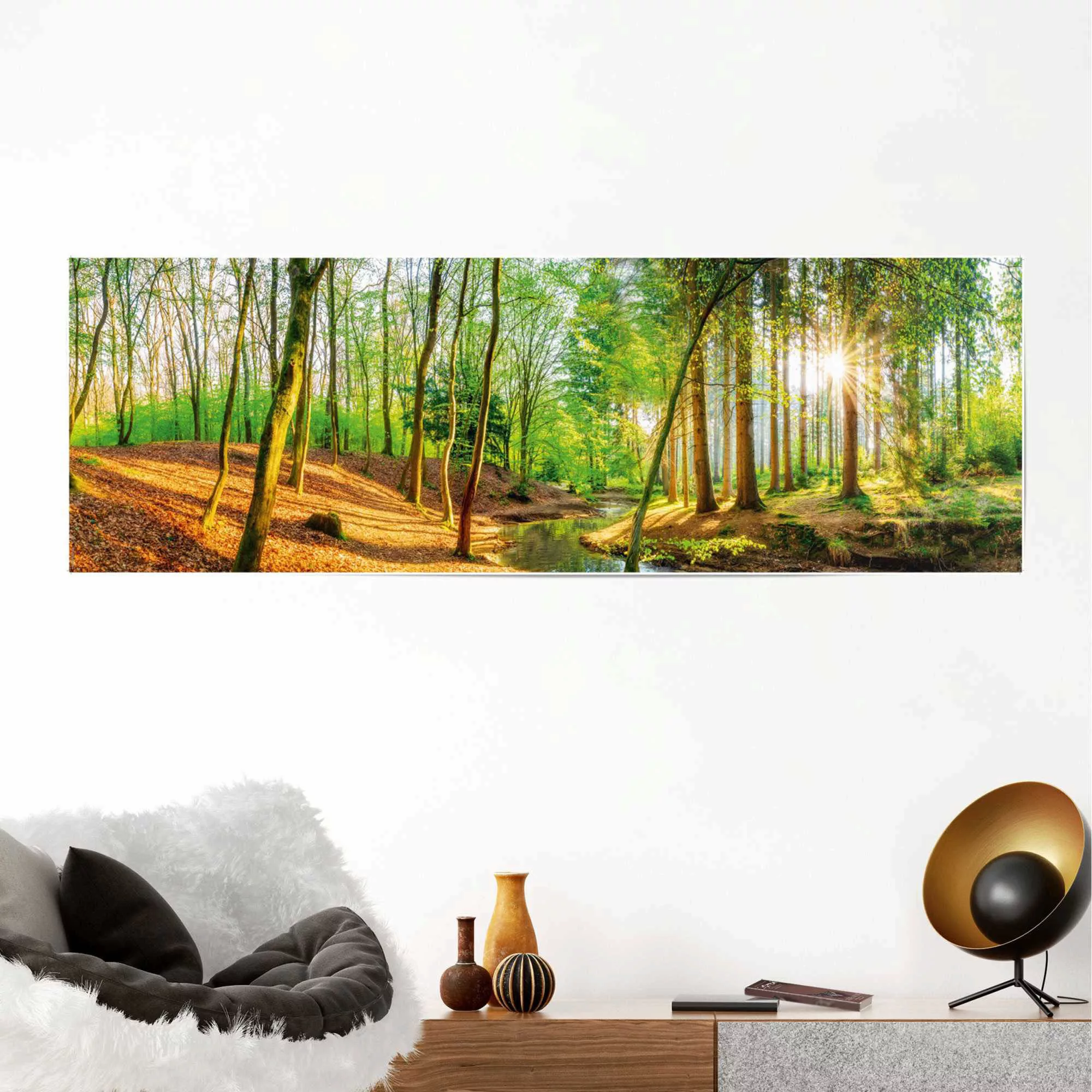 Reinders Poster "Sonniger Wald" günstig online kaufen